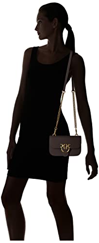 Pinko Love Bell Mini Calf Silk Bag - Brown
