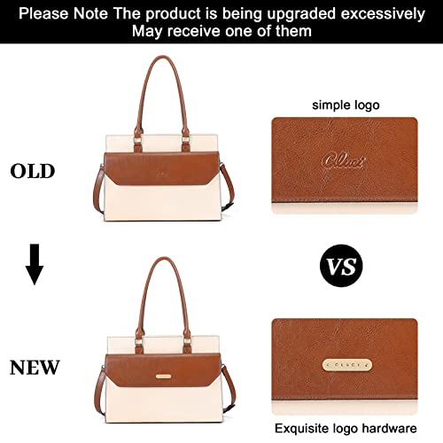 CLUCI Vintage Oil Wax Leather Women's Briefcase