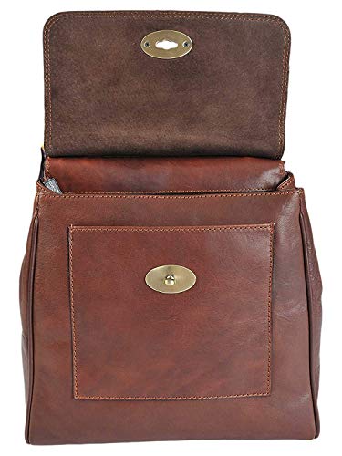 Gianni Conti Italian Leather Crossbody Satchel Bag