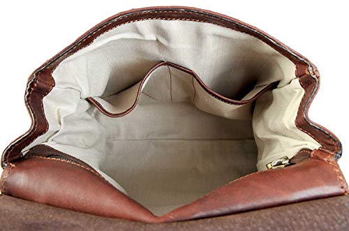 Gianni Conti Italian Leather Crossbody Satchel Bag