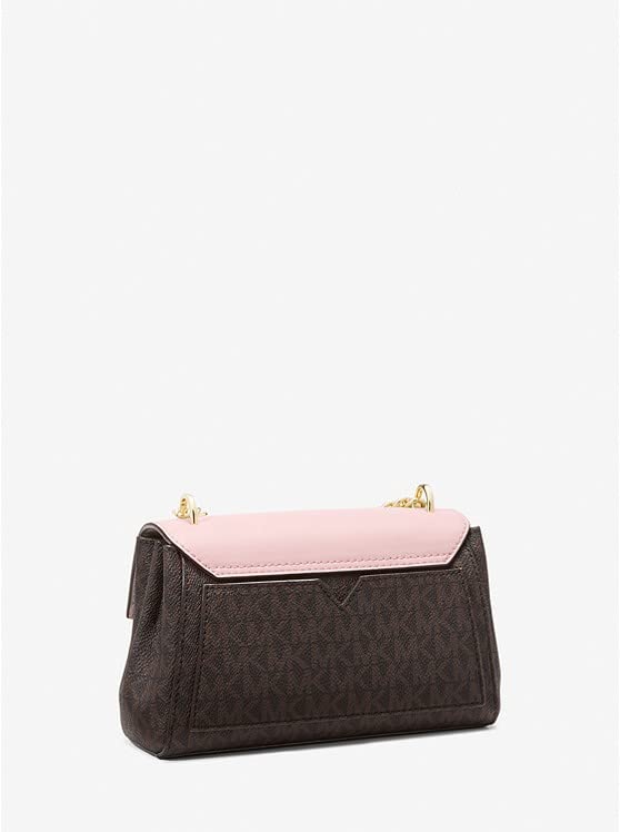 MICHAEL KORS Small Leather Crossbody Bag - Brown/Powder Blush