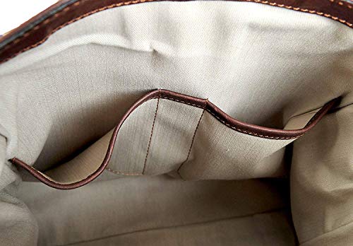 Gianni Conti Italian Leather Crossbody Satchel Bag