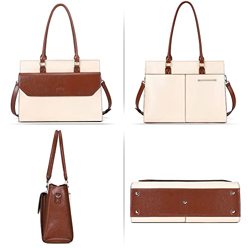 CLUCI Vintage Oil Wax Leather Women's Briefcase