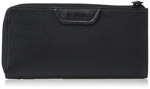 Diesel Men's Black Zip Wallet, CLIN L-24, One Size