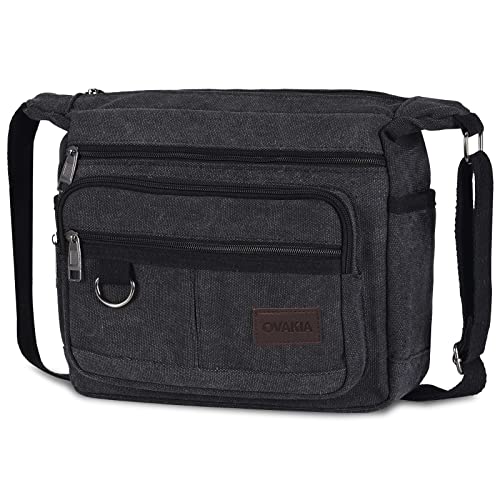 OVAKIA Retro Canvas Cross Body Man Bag