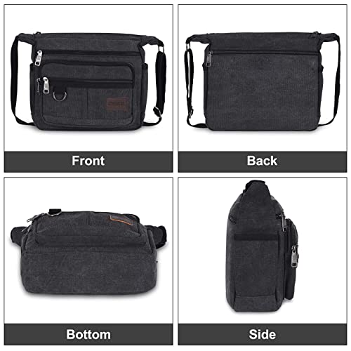 OVAKIA Retro Canvas Cross Body Man Bag