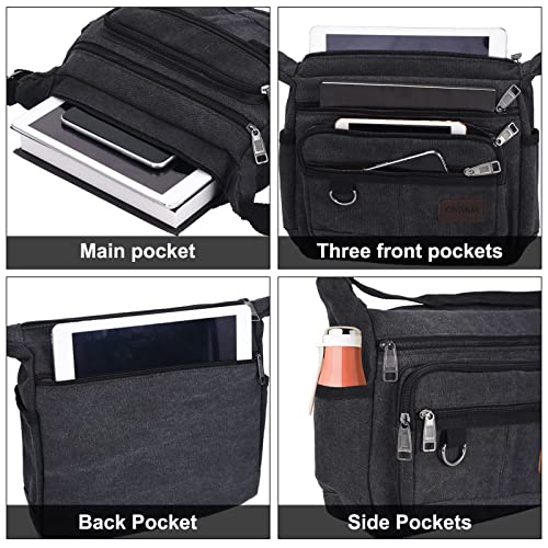 OVAKIA Retro Canvas Cross Body Man Bag