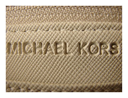 Vanilla MK Signature Tiger Continental Wallet by Michael Kors