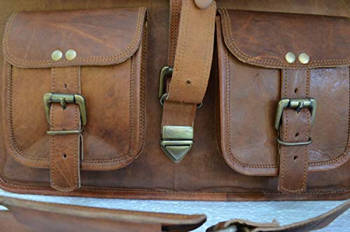 14" Leather Crossbody Shoulder Bag - Designer Handbag