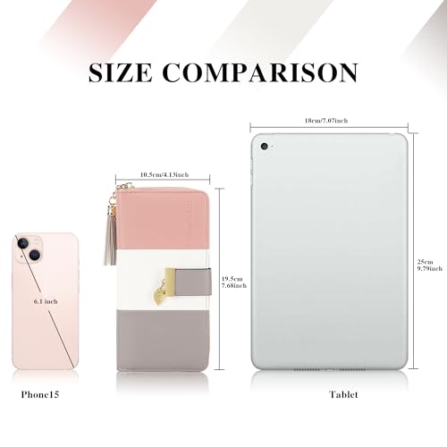 Pomelo Best Womens RFID-blocking Wallet with Large Capacity