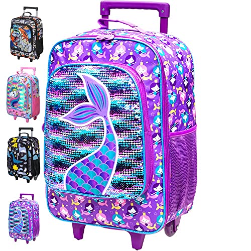 Mermaid Rolling Suitcase for Stylish Young Travelers