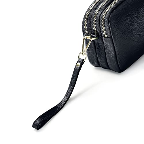 Woodland Leather Ladies Cross Body Bag - Black