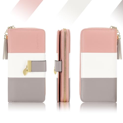 Pomelo Best Womens RFID-blocking Wallet with Large Capacity