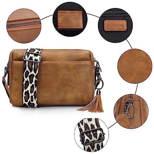 JANZORE Women's Multi-Purpose Designer Leather Crossbody Bag