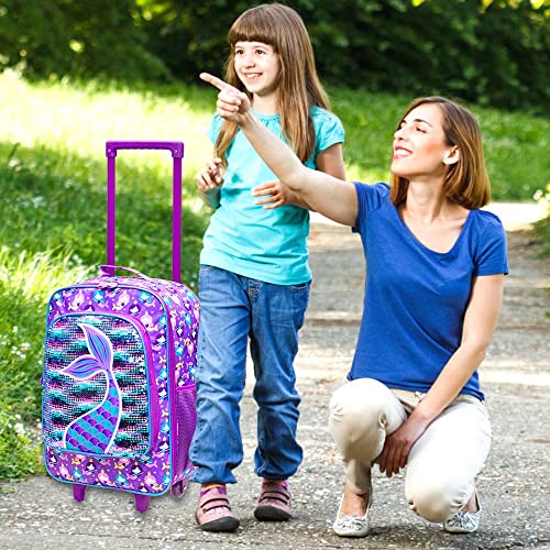 Mermaid Rolling Suitcase for Stylish Young Travelers