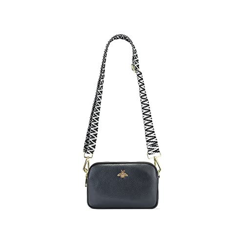 Woodland Leather Ladies Cross Body Bag - Black