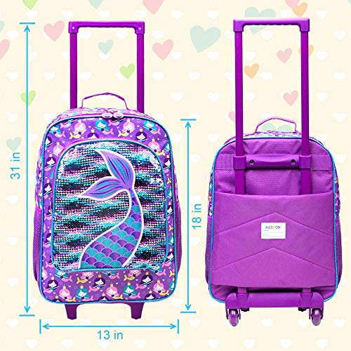 Mermaid Rolling Suitcase for Stylish Young Travelers