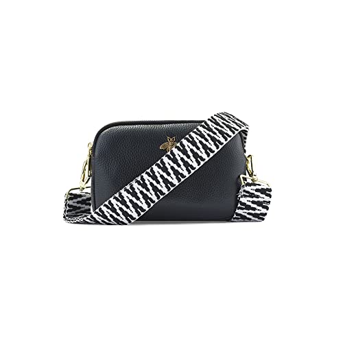 Woodland Leather Ladies Cross Body Bag - Black