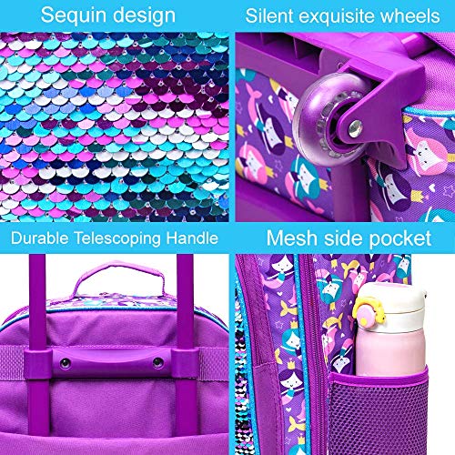 Mermaid Rolling Suitcase for Stylish Young Travelers