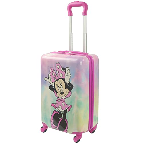 Disney Minnie Mouse Kids Rolling Luggage, Pink, 21