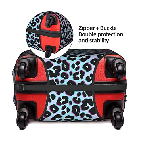 Neon Leopard Elastic Suitcase Cover for XL Suitcases