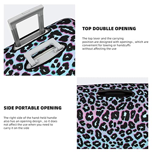 Neon Leopard Elastic Suitcase Cover for XL Suitcases