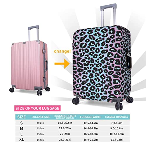 Neon Leopard Elastic Suitcase Cover for XL Suitcases