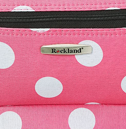Rockland Pink Dots Fashion Softside Handbag Set