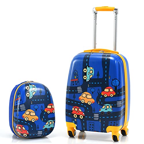 Kids Designer Luggage Set: Backpack & Suitcase