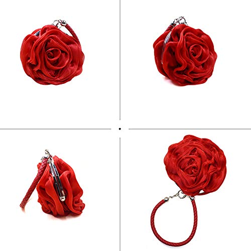 Millya Women's Rose Flowers Evening Clutch Handbag