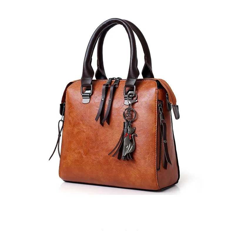 MaberLondon Women’s 4-Piece Designer Handbag Set (Red)