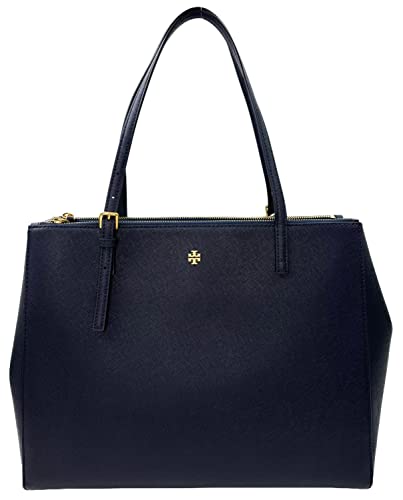 Tory Burch Emerson Double Zip Tote in Navy