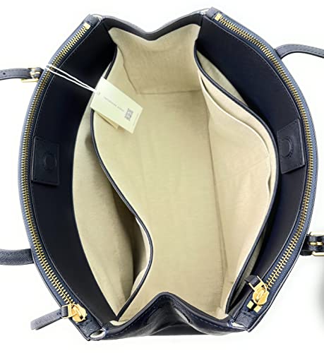 Tory Burch Emerson Double Zip Tote in Navy