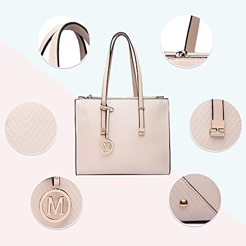 Miss Lulu Adjustable Designer Shoulder Handbag - Beige