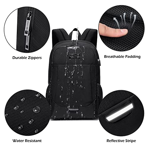 Stylish USB Laptop Backpack for Men and Women