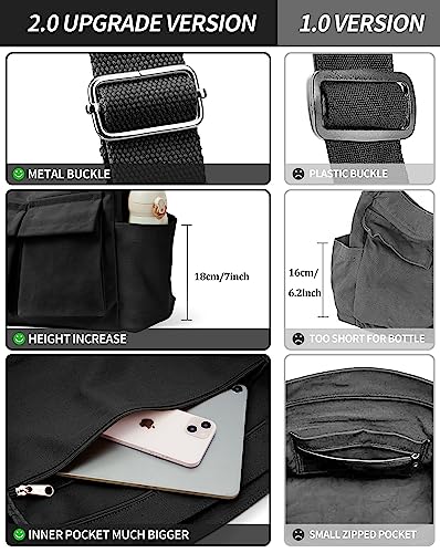 KALIDI Canvas Tote: Stylish, Versatile, Water-Resistant Handbag