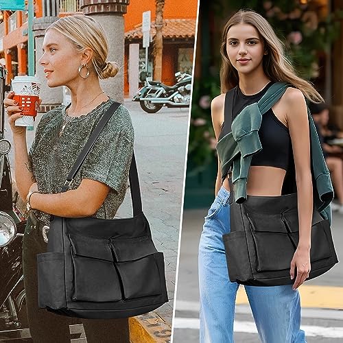 KALIDI Canvas Tote: Stylish, Versatile, Water-Resistant Handbag
