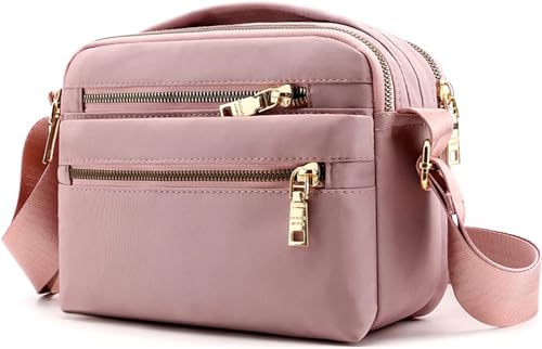 MULTIONS Women's Stylish Pink Crossbody Messenger Bag