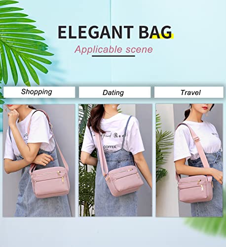 Women's Multi-Pocket Crossbody Messenger Travel Shoulder Handbag