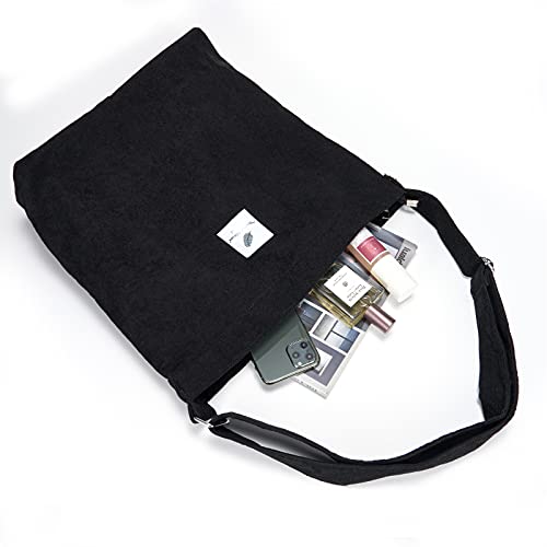 Designer Handbag with Zipper - Large Shoulder Bag