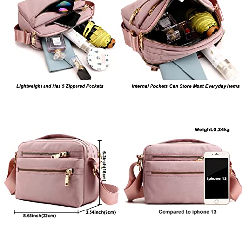 Women's Multi-Pocket Crossbody Messenger Travel Shoulder Handbag