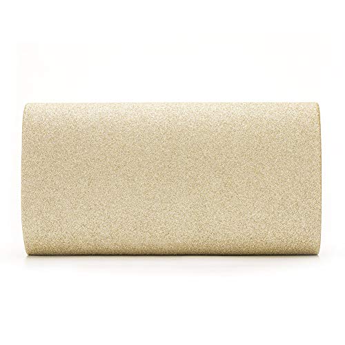 Fioeyr Sequin Envelope Clutch with Chain Shoulder Bag