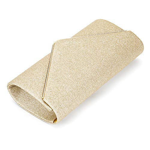 Fioeyr Sequin Envelope Clutch with Chain Shoulder Bag