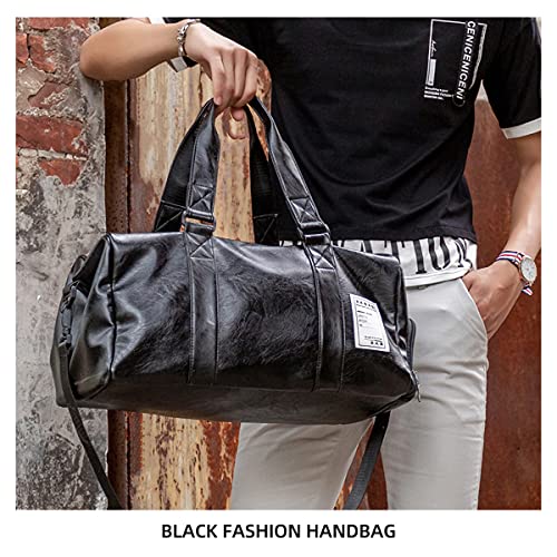 Vologle Men's Sports Gym Duffle Bag - Black