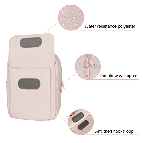 TULLIO Small Pink Canvas Sling Bag for Designer Handbags