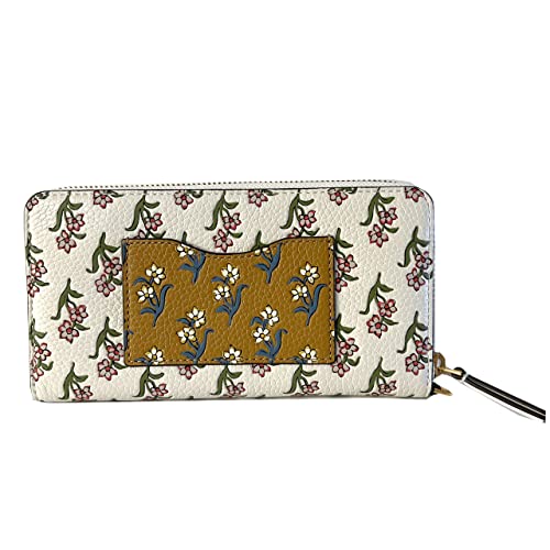 Tory Burch Emerson Mixed-Print Wristlet Wallet - Cream
