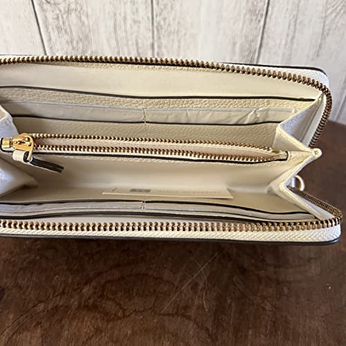 Tory Burch Emerson Mixed-Print Wristlet Wallet - Cream