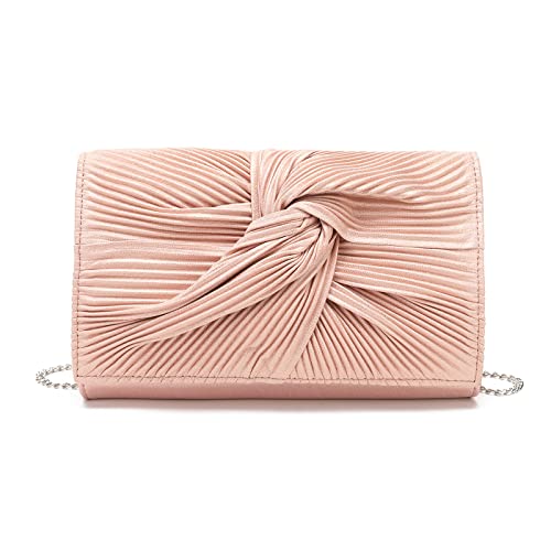 Miss Lulu Damen Große Schleife Clutch - Rose