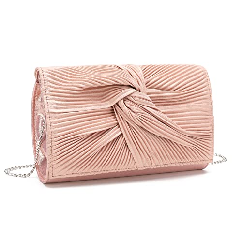 Miss Lulu Damen Große Schleife Clutch - Rose