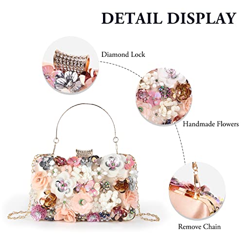 Floral Evening Clutch Bags with Elegance for Women
